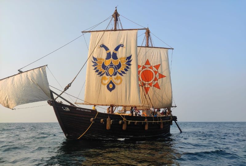 Recreated 1,600-year-old ship sets sail from India to Oman